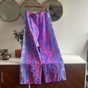 NWOT Lilly Pulitzer Bal Harbour Palazzo Pant in Pundy Blue La Zebra Size Small